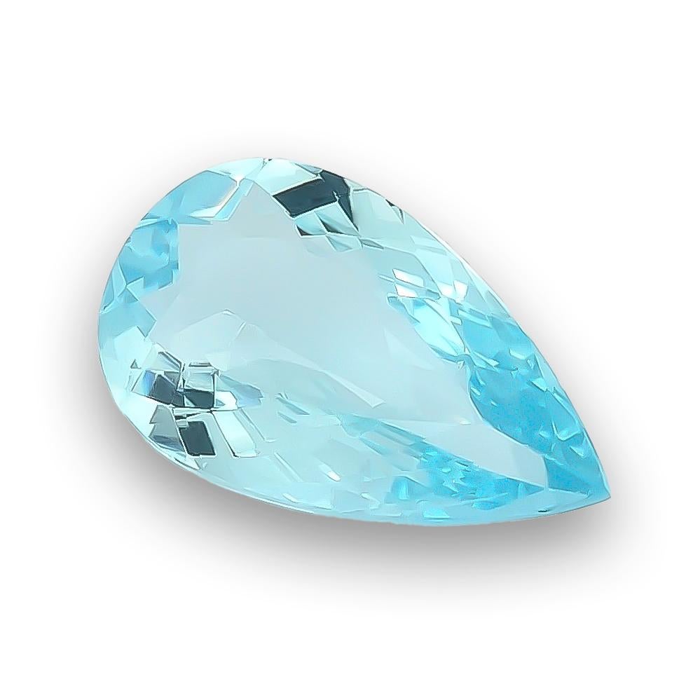 natural light blue gemstone