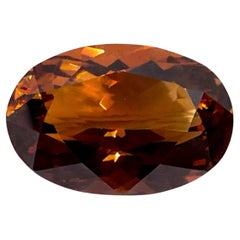 10,55 Carati di Citrino di Madeira ovale sfaccettato Gemma sfusa