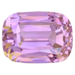 10.55 Carat Natural Loose Baby Pink No Heat Kunzite Cushion Cut Afghan Gemstone
