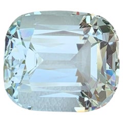 10.55 Carat Natural Loose Light Color Aquamarine Cushion Cut Pakistani Gemstone