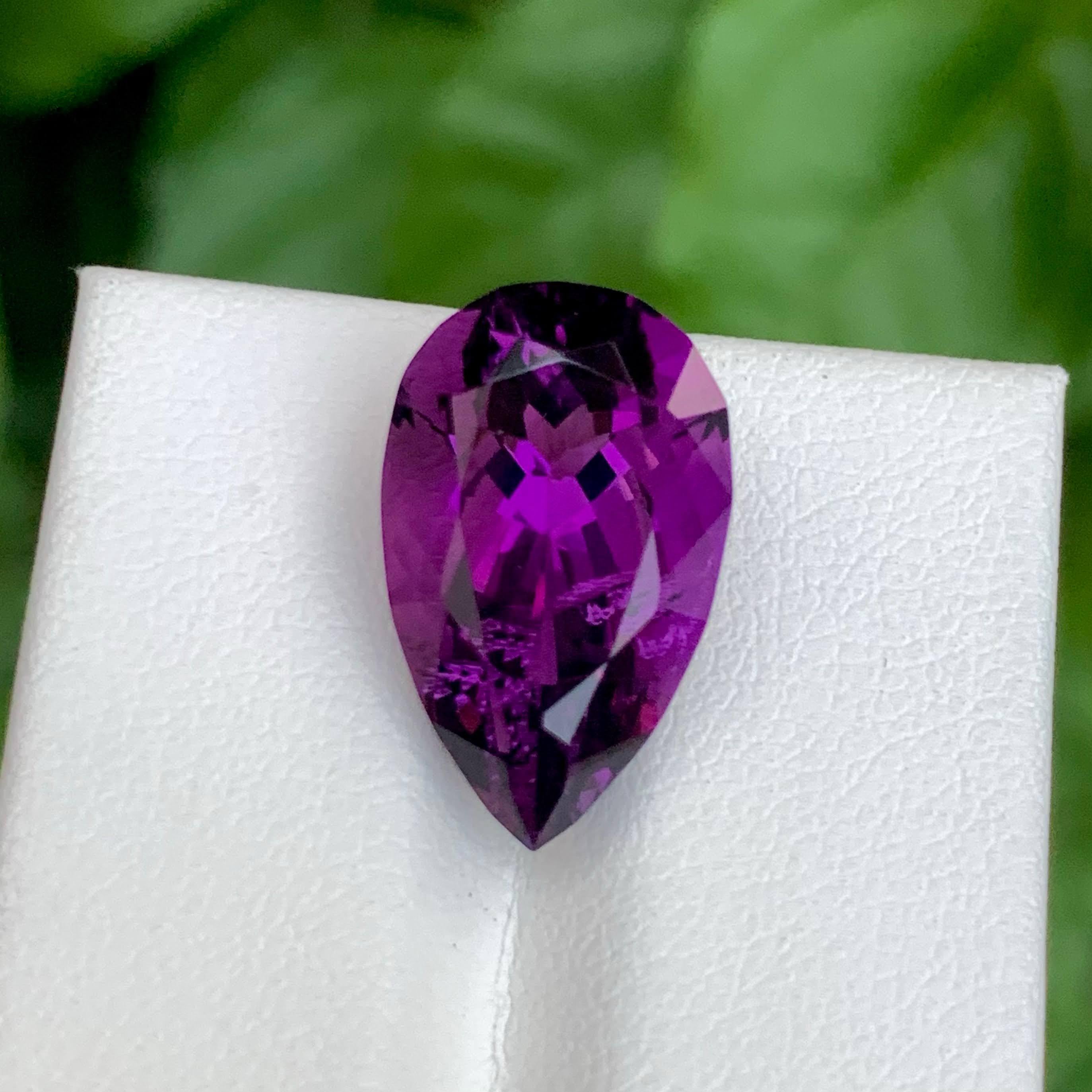 10,55 quilates de amatista púrpura natural suelta corte pera piedra preciosa brasileña en venta 4