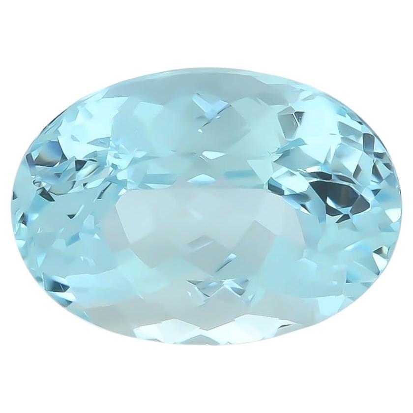 Gemstone Natural Aquamarine 10.55 carats light blue color earth mined Brazil