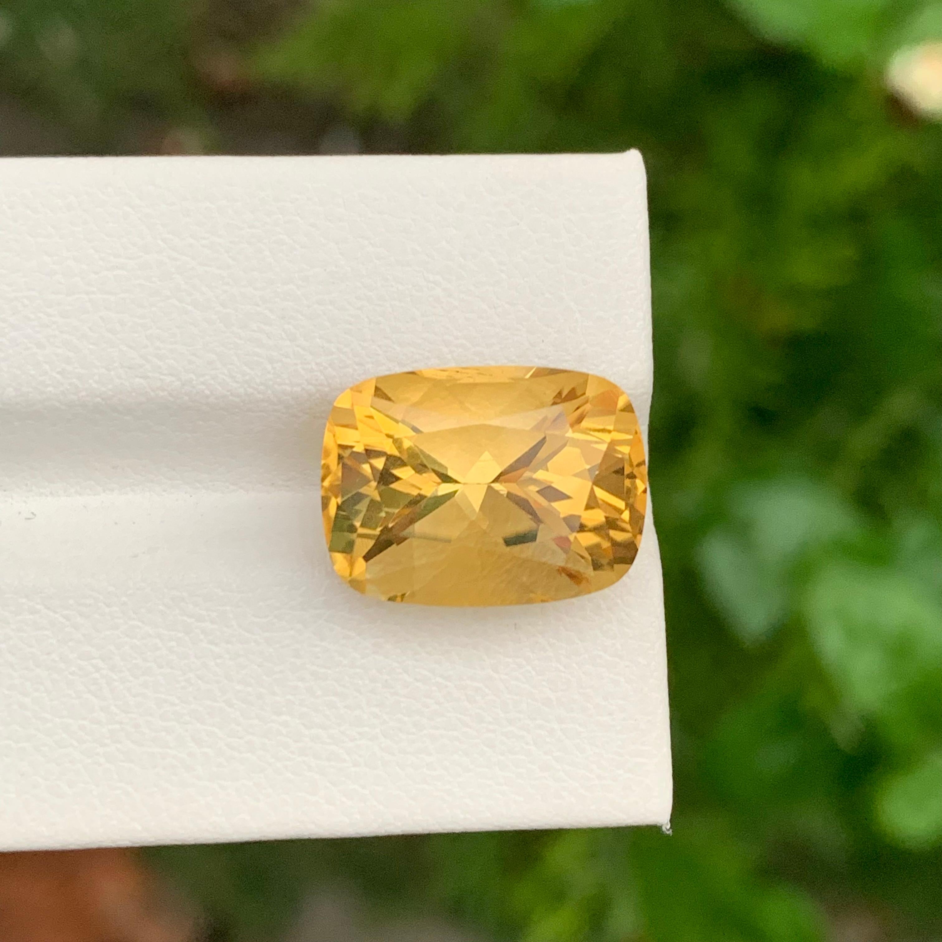 Arts and Crafts 10.55 Natural Loose Citrine Butterfly Cut Gem For Necklace For Sale