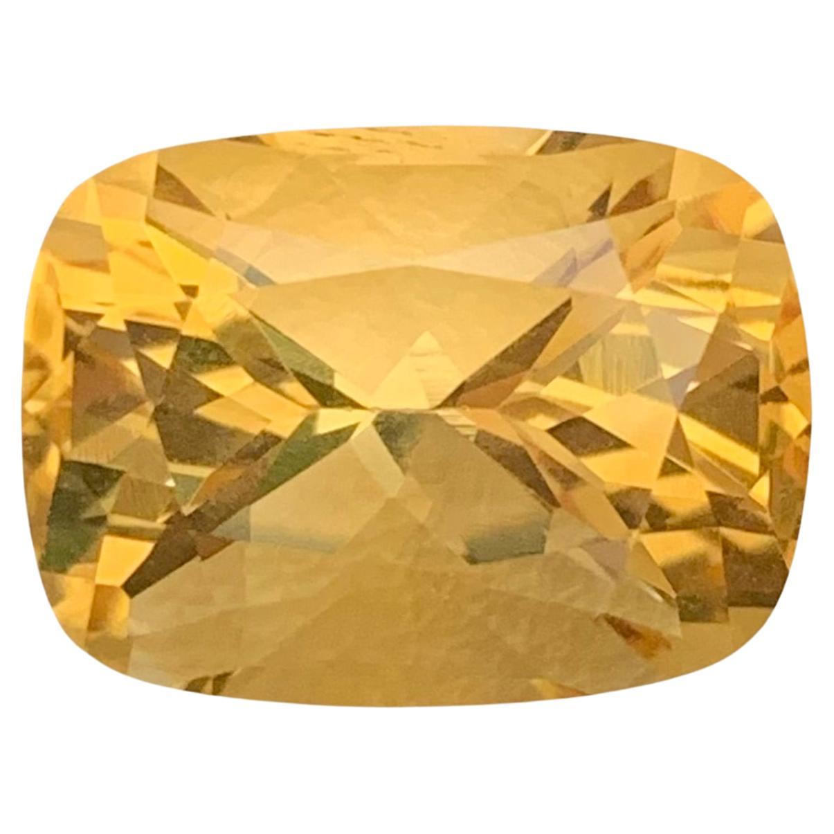 10.55 Natural Loose Citrine Butterfly Cut Gem For Necklace For Sale