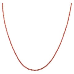10.56 Carat Natural Round Ruby Necklace for Engagement in 18k Solid Yellow Gold