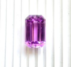 105.68 Carats Kunzite Natural Octagon Cut Stone Top Fine Color Quality Gemstone