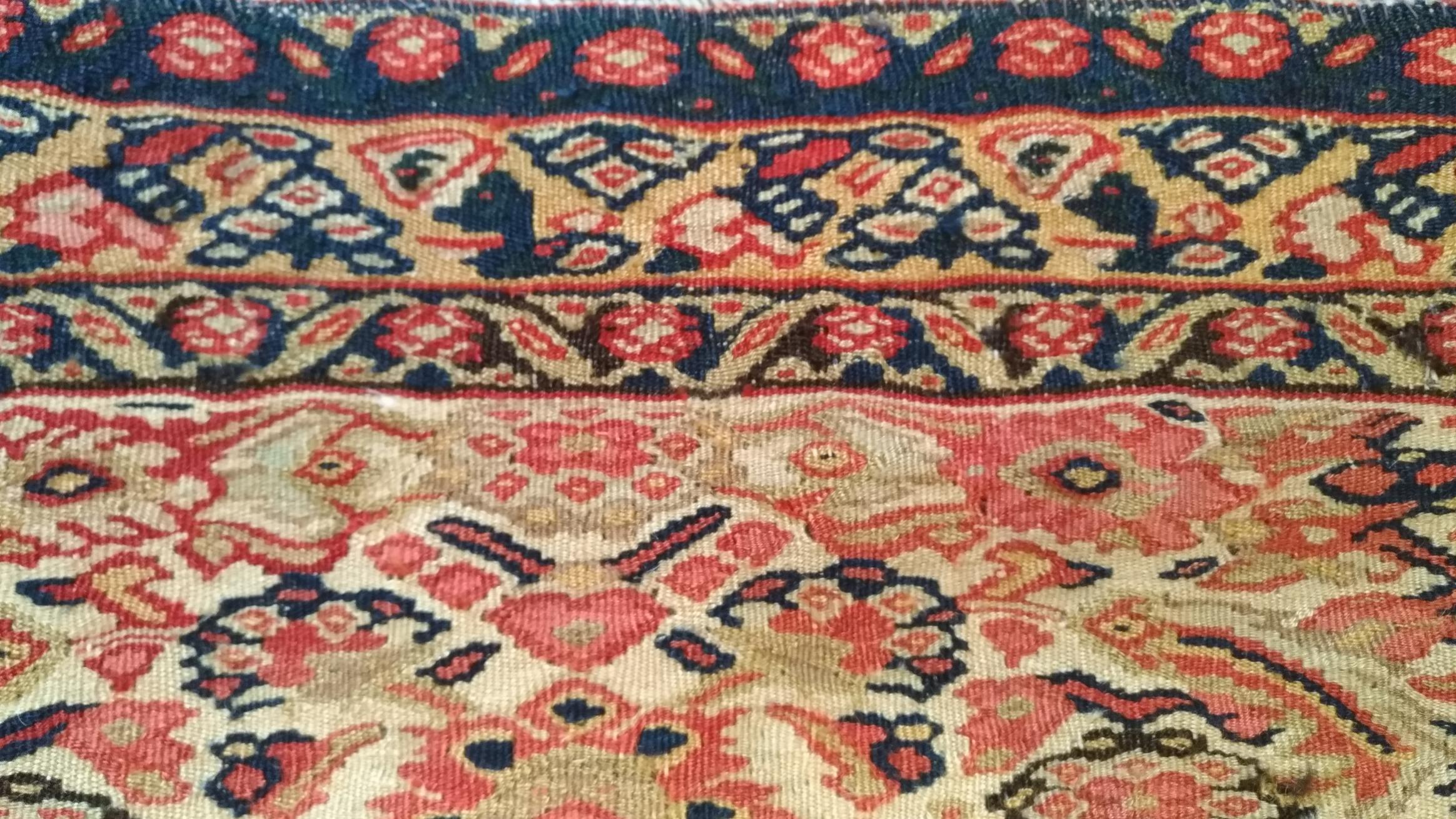 1057 -  Very Beautiful Old Kilim Senneh For Sale 4