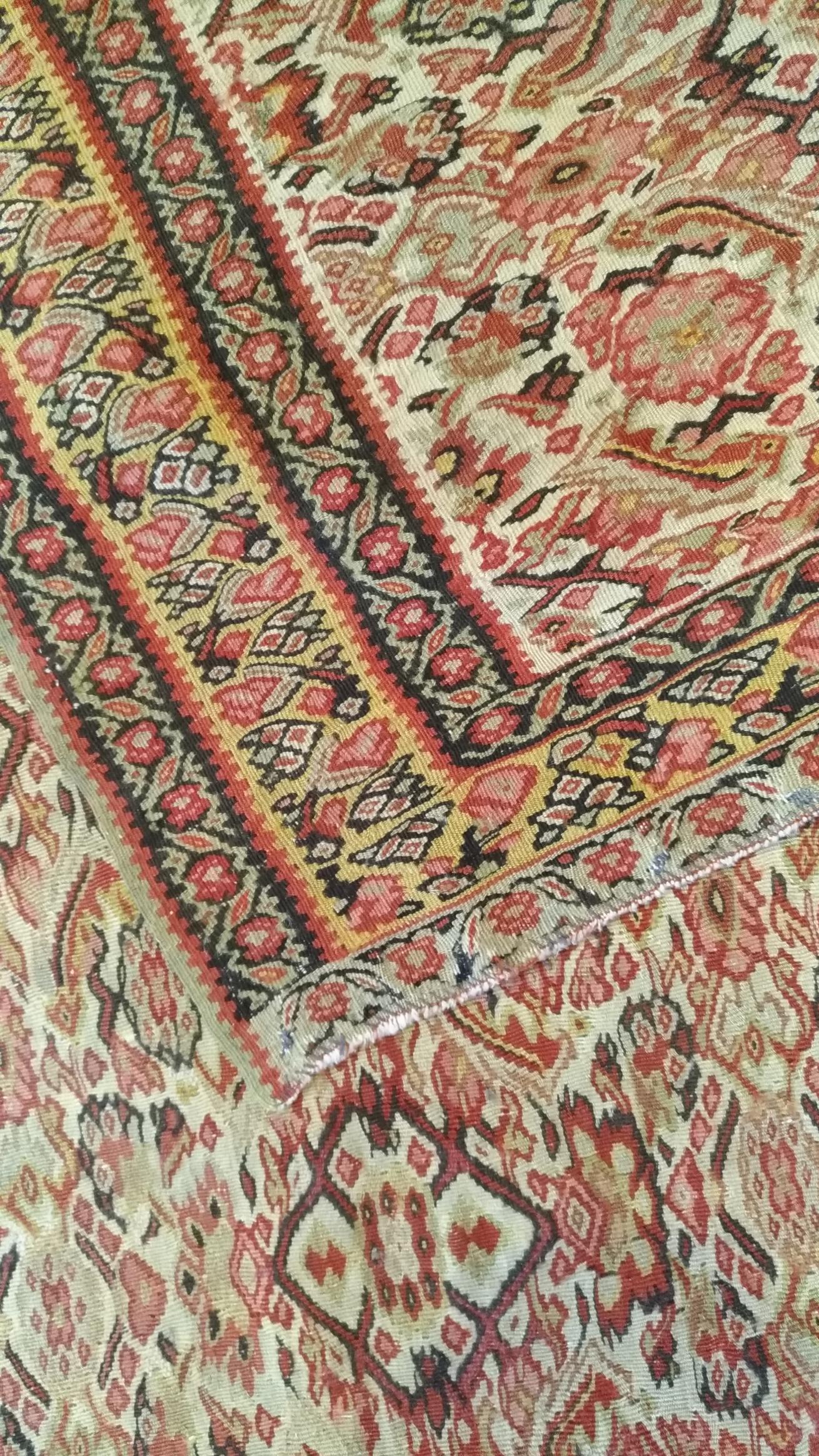 1057 -  Very Beautiful Old Kilim Senneh For Sale 6