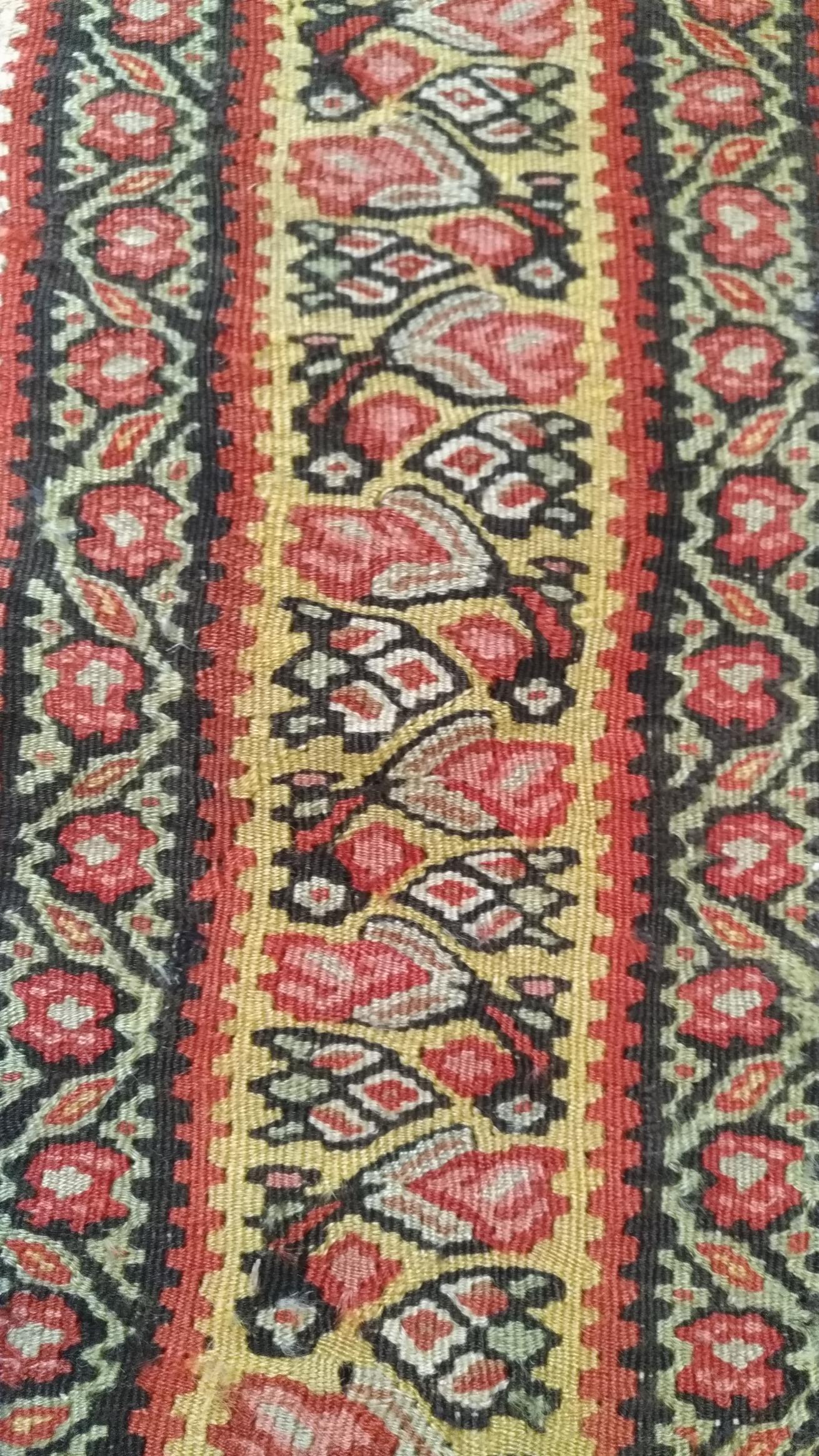 Hand-Woven 1057 -  Very Beautiful Old Kilim Senneh For Sale