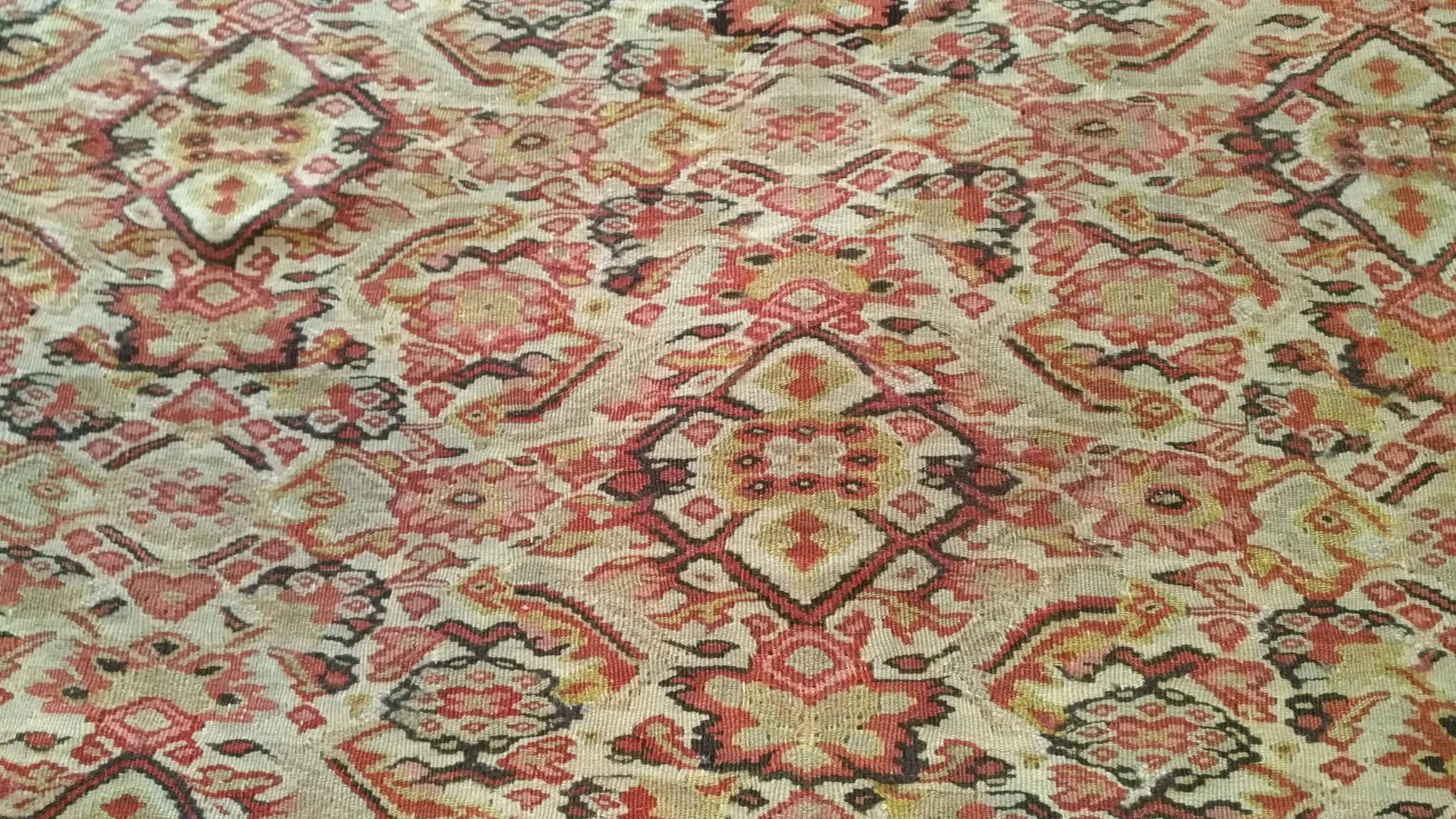 Late 19th Century 1057 -  Very Beautiful Old Kilim Senneh For Sale