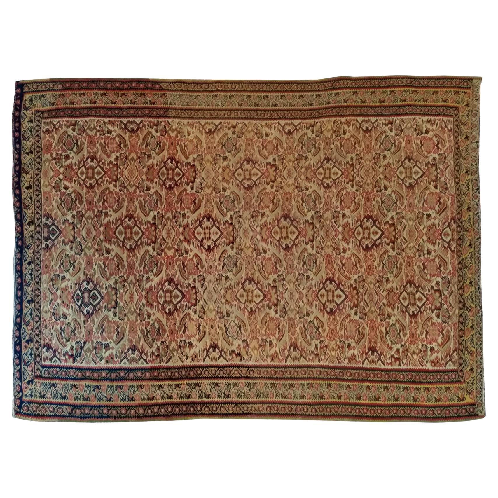 1057 -  Very Beautiful Old Kilim Senneh For Sale