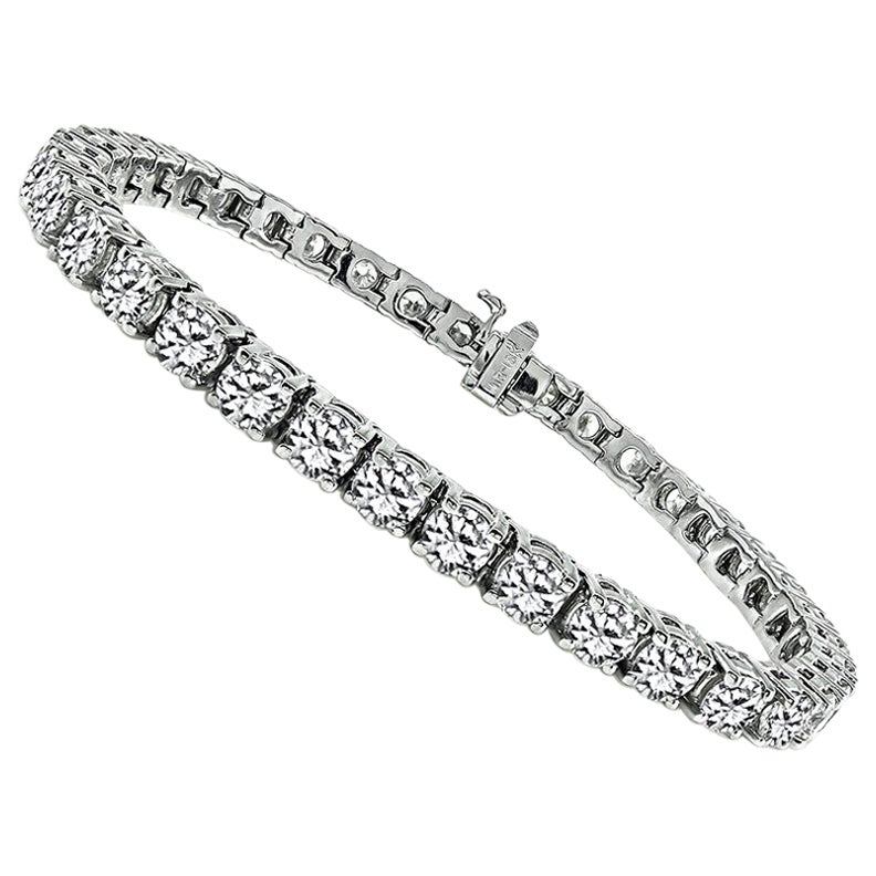 Pulsera de tenis con diamantes de 10,57 ct