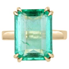 10.58 Carat Emerald Statement 18K White Gold Unparalleled Brilliance