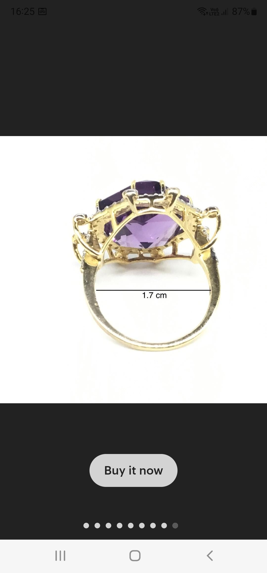 Il s'agit d'une magnifique bague avec une améthyste de 10,58 carats et des diamants de 0,48 carats en or 14k (3,39 gms).
Suivez-nous sur Insta (divinejewellerylounge)
