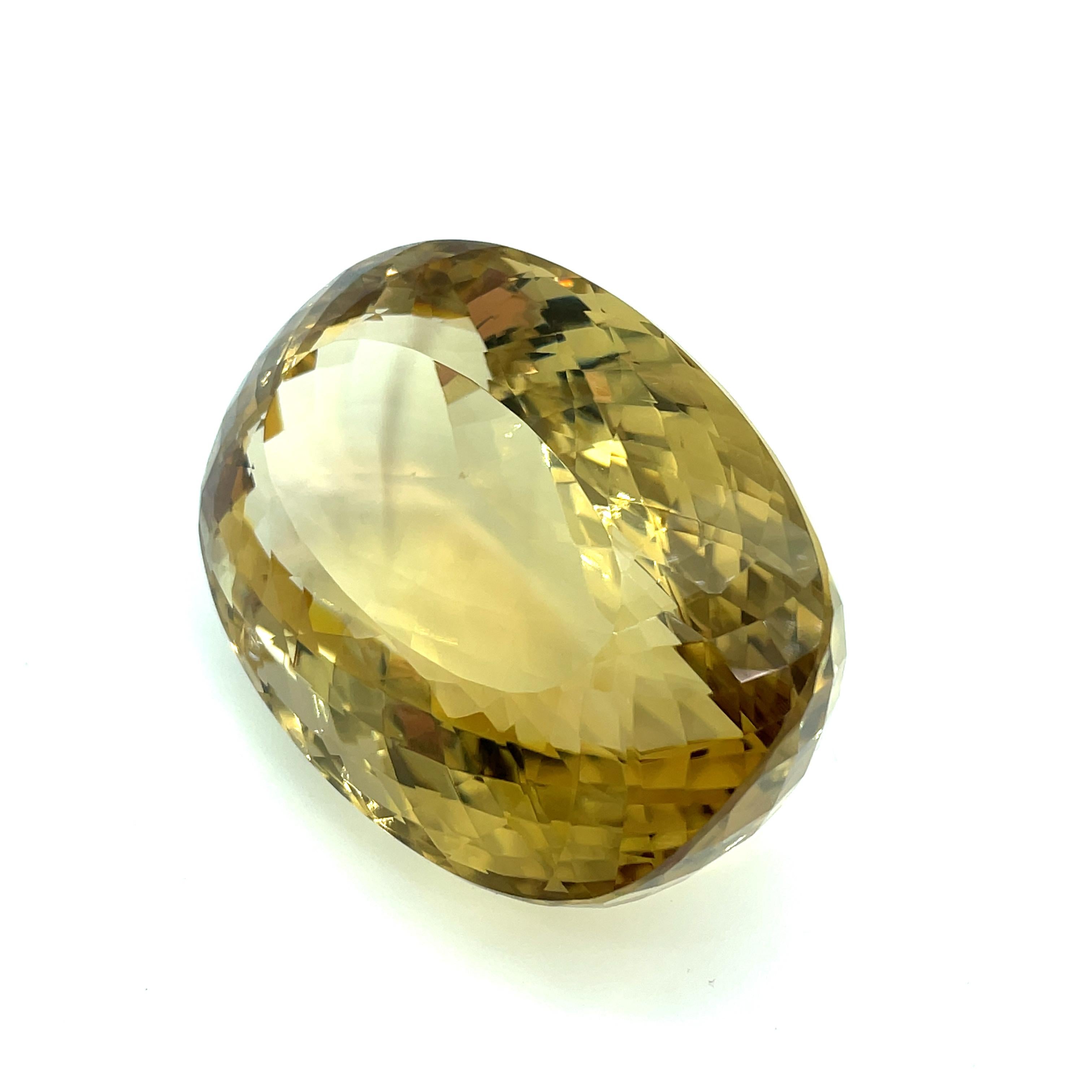 Women's or Men's 1058 Carat Oval Faceted Smoky Quartz Collector Gemstone   For Sale