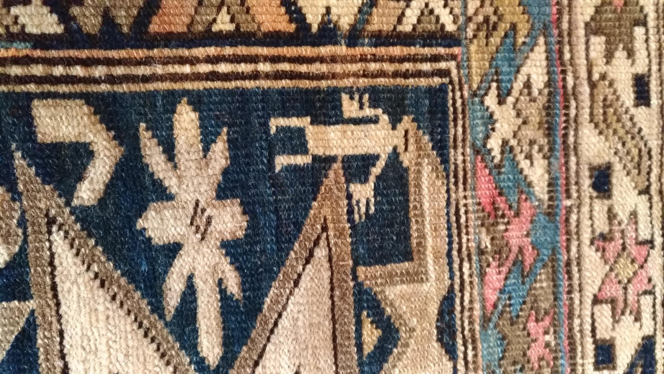 1059, Caucasian Shirvan Carpet 19th Century For Sale 4