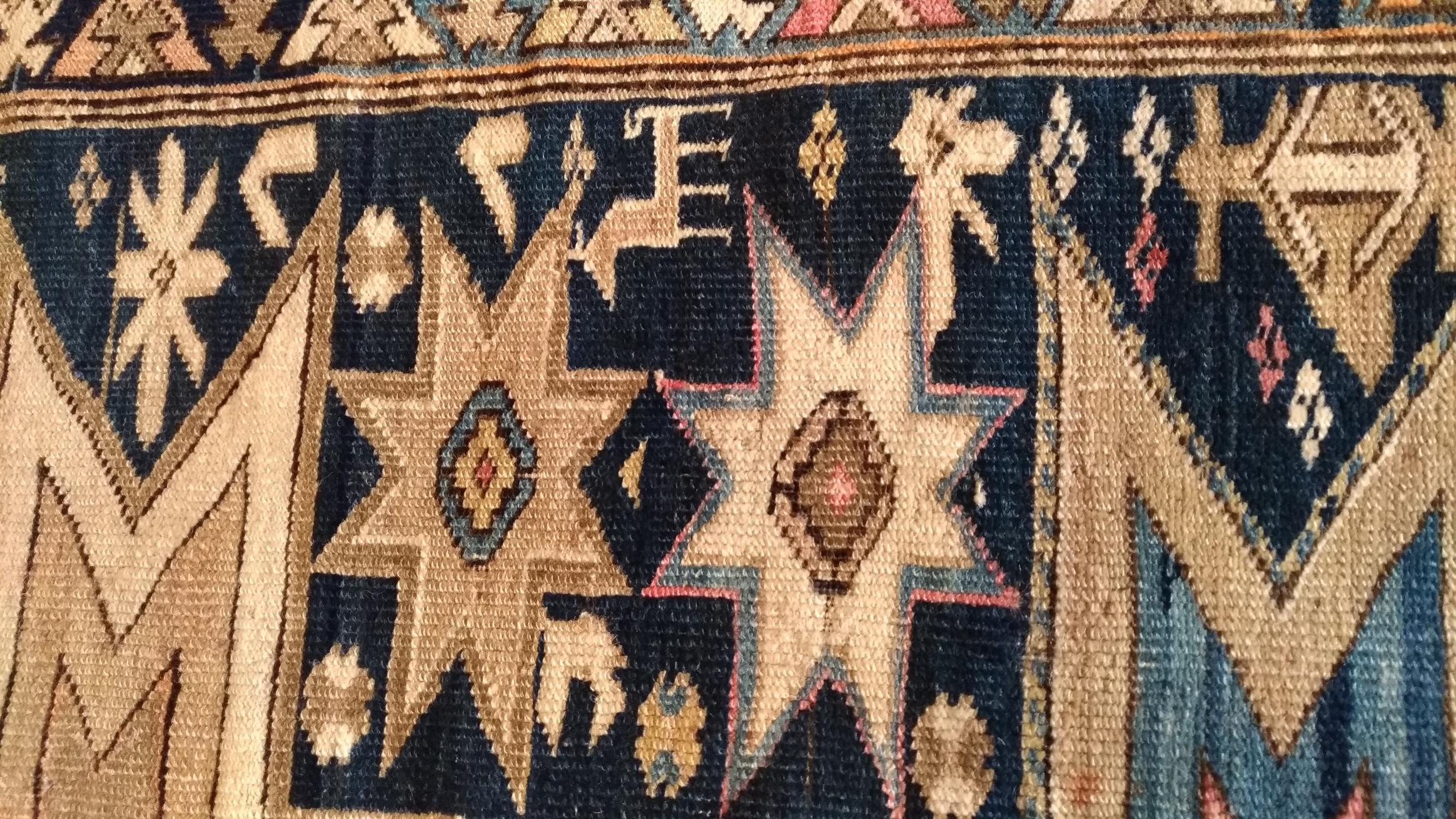 1059, Caucasian Shirvan Carpet 19th Century For Sale 5