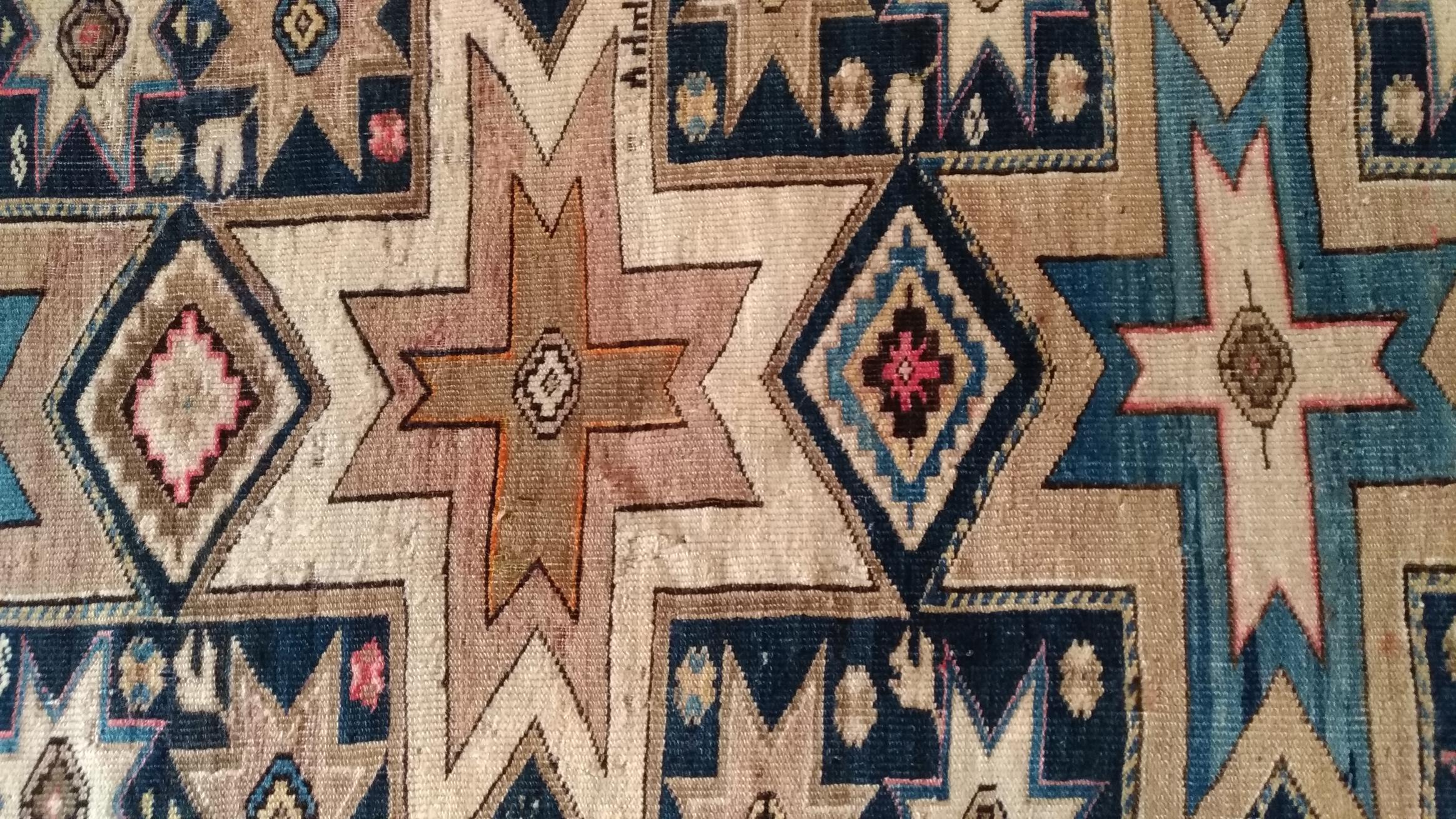 Tribal 1059, Caucasian Shirvan Carpet 19th Century For Sale