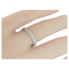 Fascia per l'eternità con diamanti taglio Brilliante da 1,05 ct in platino pregiato di Pierre/Famille