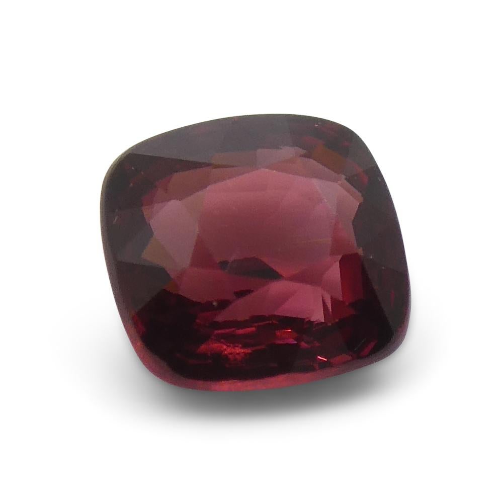1.05ct Cushion Red Jedi Spinel from Sri Lanka For Sale 2