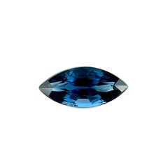 Pierre précieuse rare non sertie de 1,05 carat, taille marquise, spinelle bleue de 9,6 x 4,4 mm
