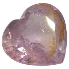 Zafiro rosa Padparadscha corazón de Tanzania sin calentar de 1,05 ct