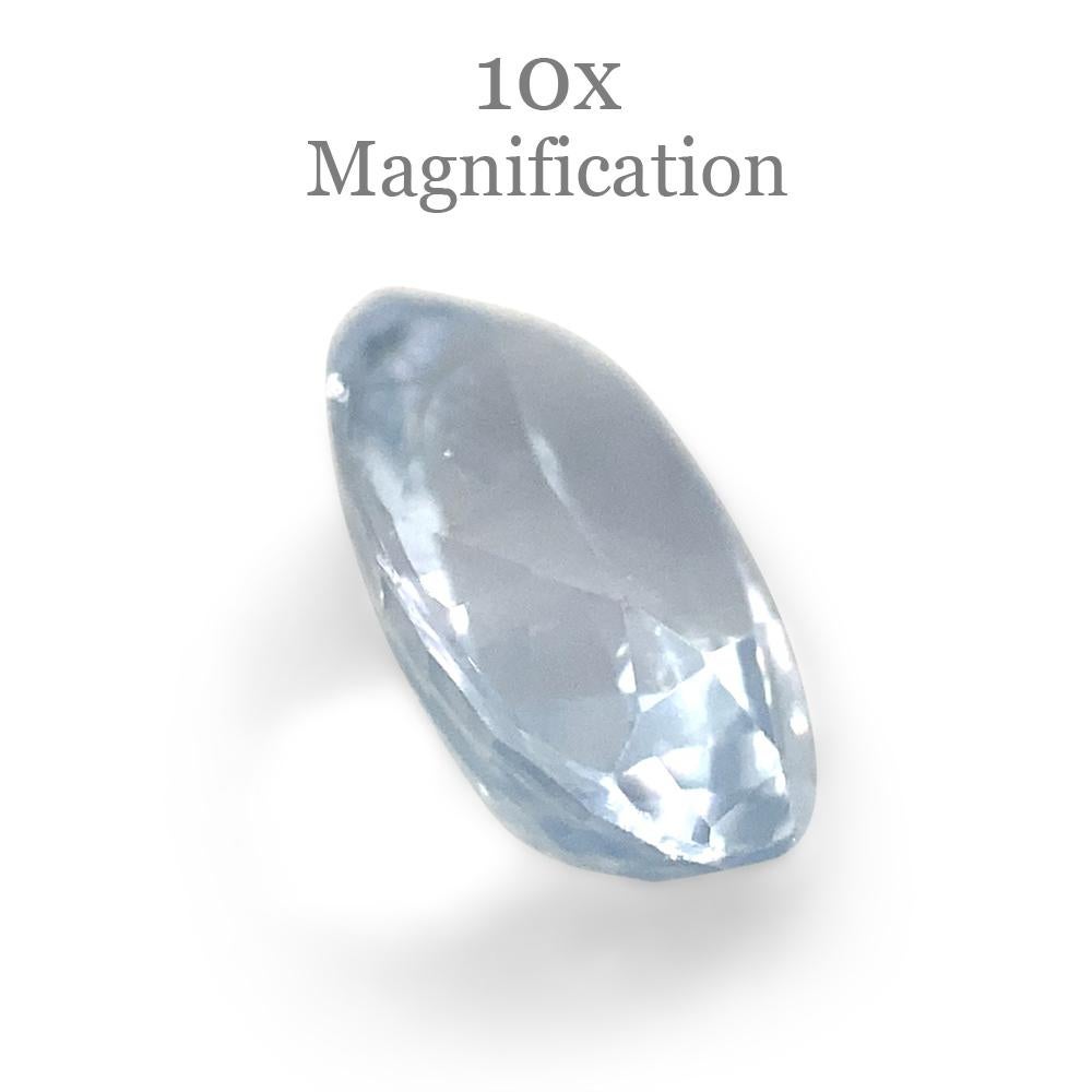 1.05ct Oval Icy Blue Sapphire from Sri Lanka Unheated For Sale 9
