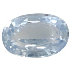 1.05ct Oval Icy Blue Sapphire from Sri Lanka Unheated