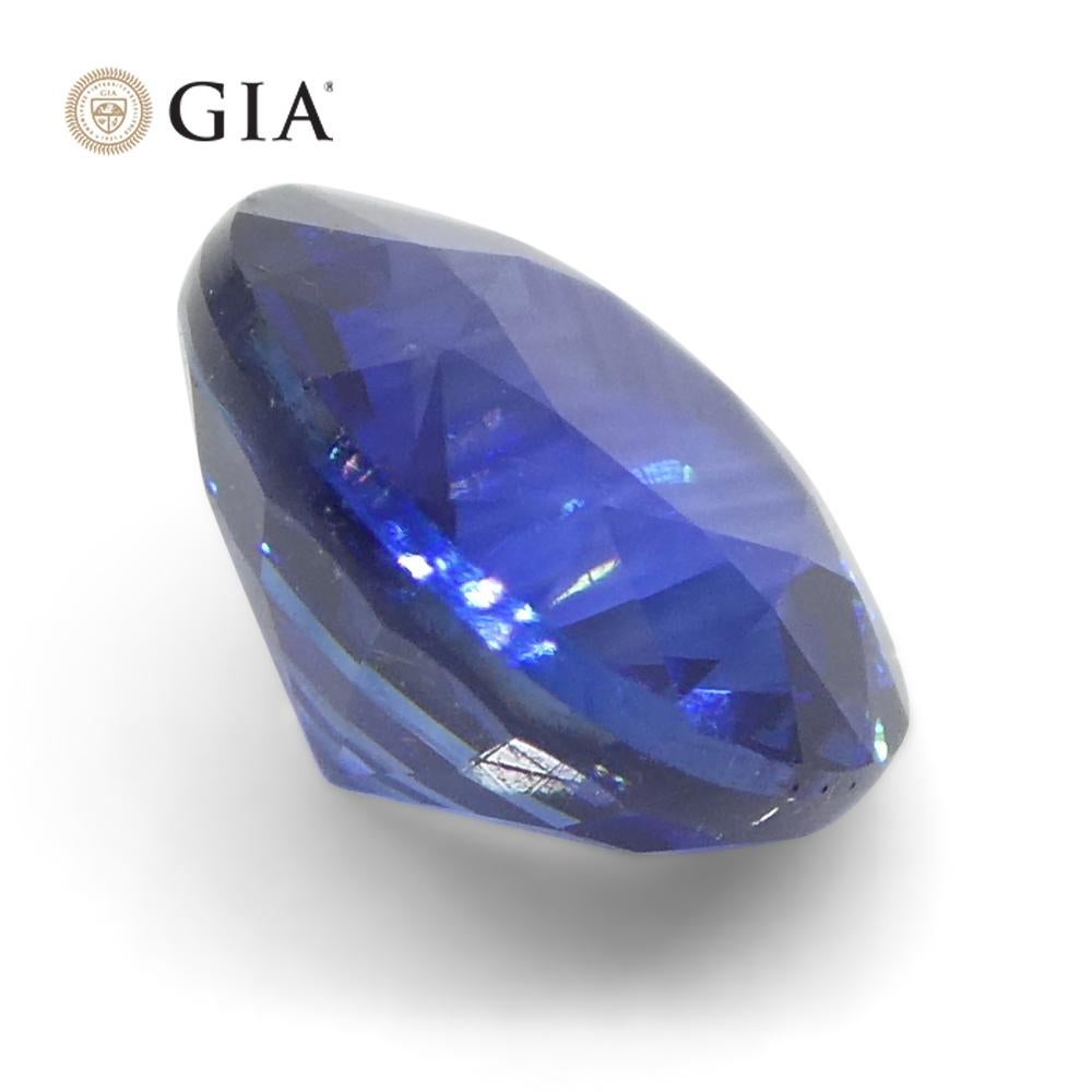 Saphir bleu rond de 1.05 carat certifié GIA, Sri Lanka   en vente 8