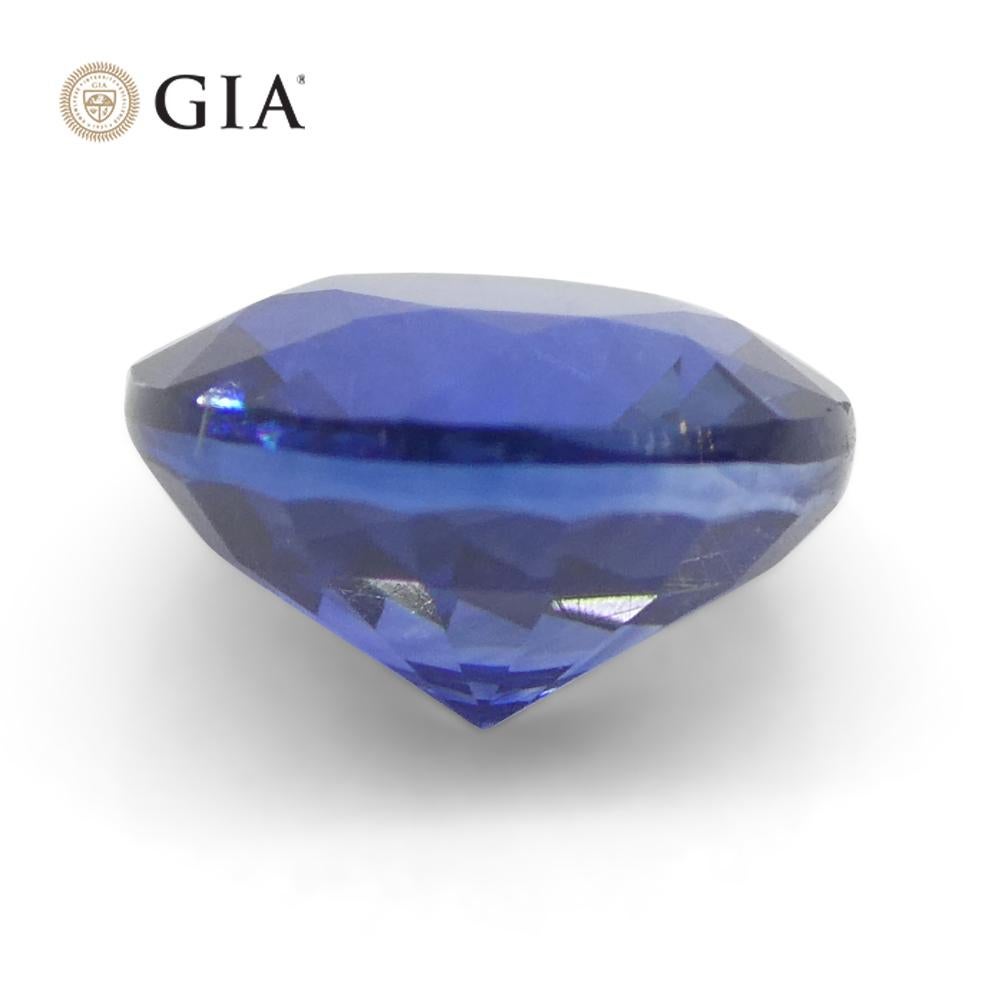 Saphir bleu rond de 1.05 carat certifié GIA, Sri Lanka   en vente 9