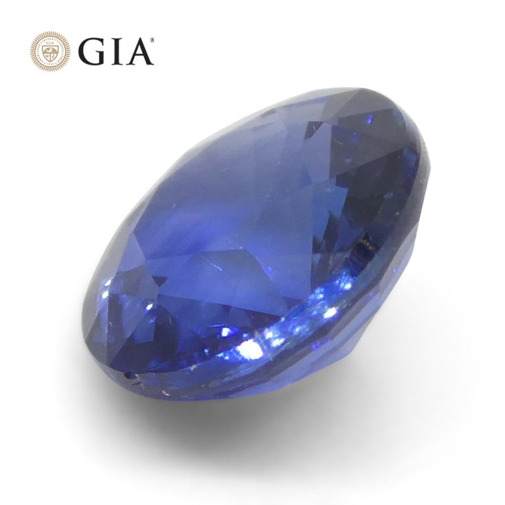 Saphir bleu rond de 1.05 carat certifié GIA, Sri Lanka   en vente 1