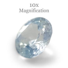 1.05ct Round Icy Blue Sapphire from Sri Lanka Unheated