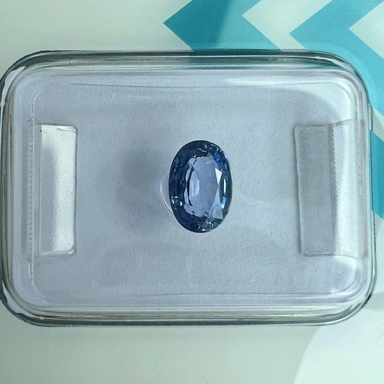 1.05ct Vivid Blue Ceylon Sapphire IGI Certified Oval Cut Loose Gem 1