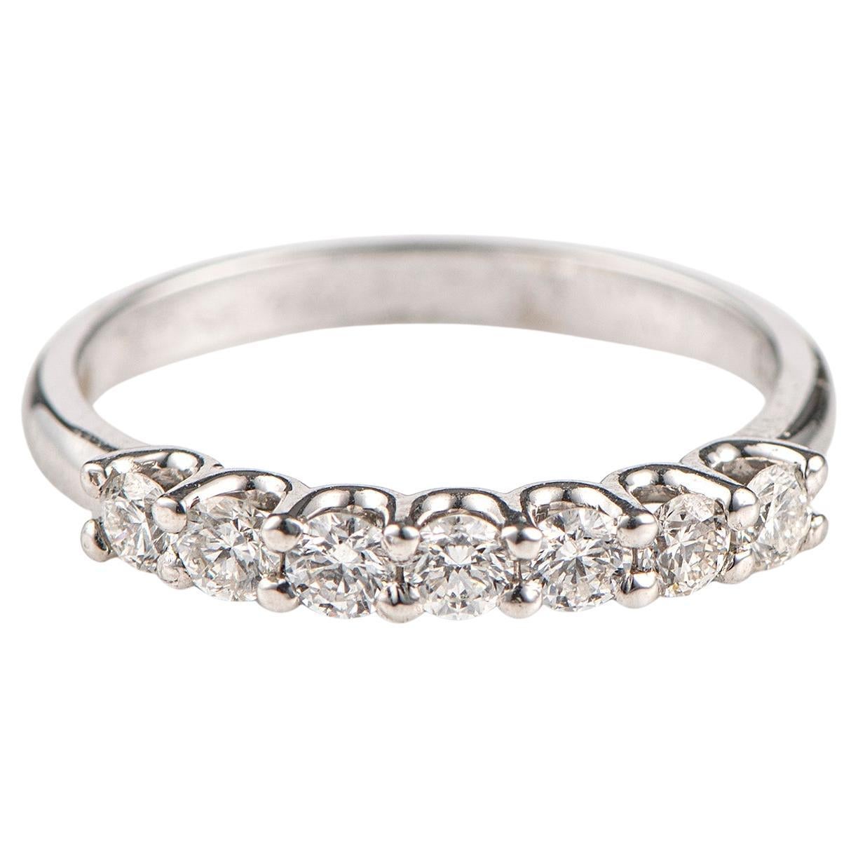 1.05cts Natural Diamond Ring, 18K White Gold
