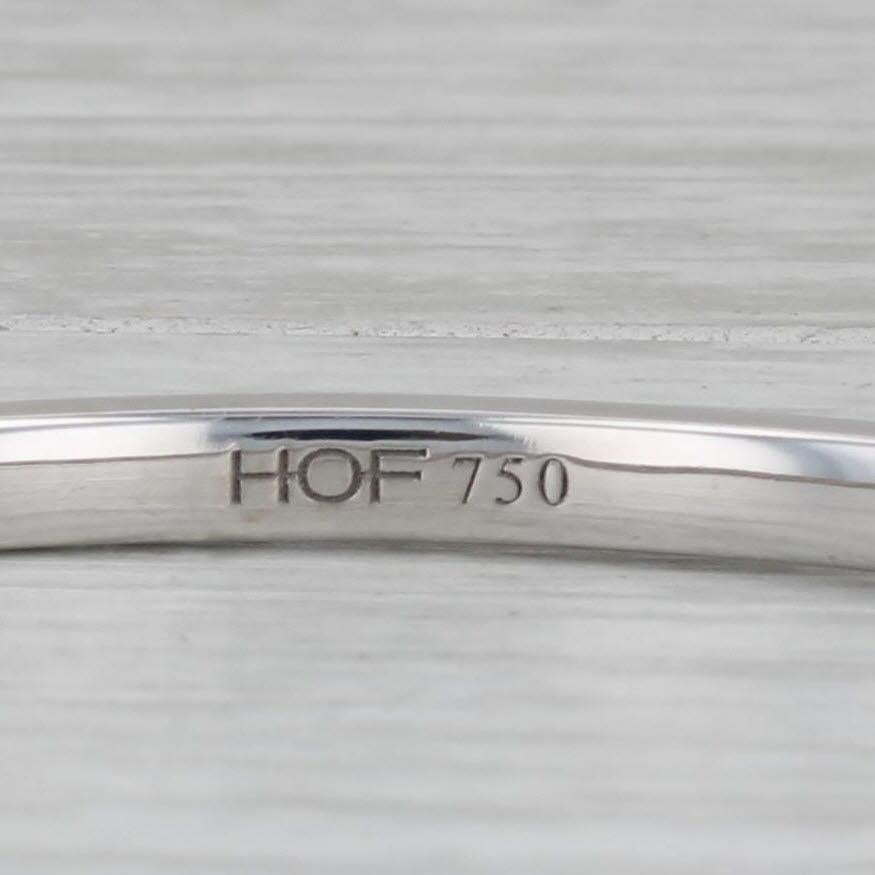 Gemstone Information:
- Natural Diamonds -
Total Carats - 1.05ctw
Cut - Round Brilliant
Color - G - H
Clarity - VS2

Metal: 18k White Gold
Weight: 17.1 Grams 
Stamps: 750 Hearts On Fire
Chain Style: Bangle
Closure: Hinged with snap and latch