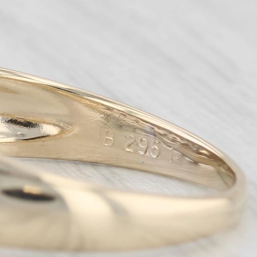 1.05ctw Anillo Racimo de Diamantes Oro Amarillo 14k Tamaño 7.75 Anillo de Aniversario en venta 1