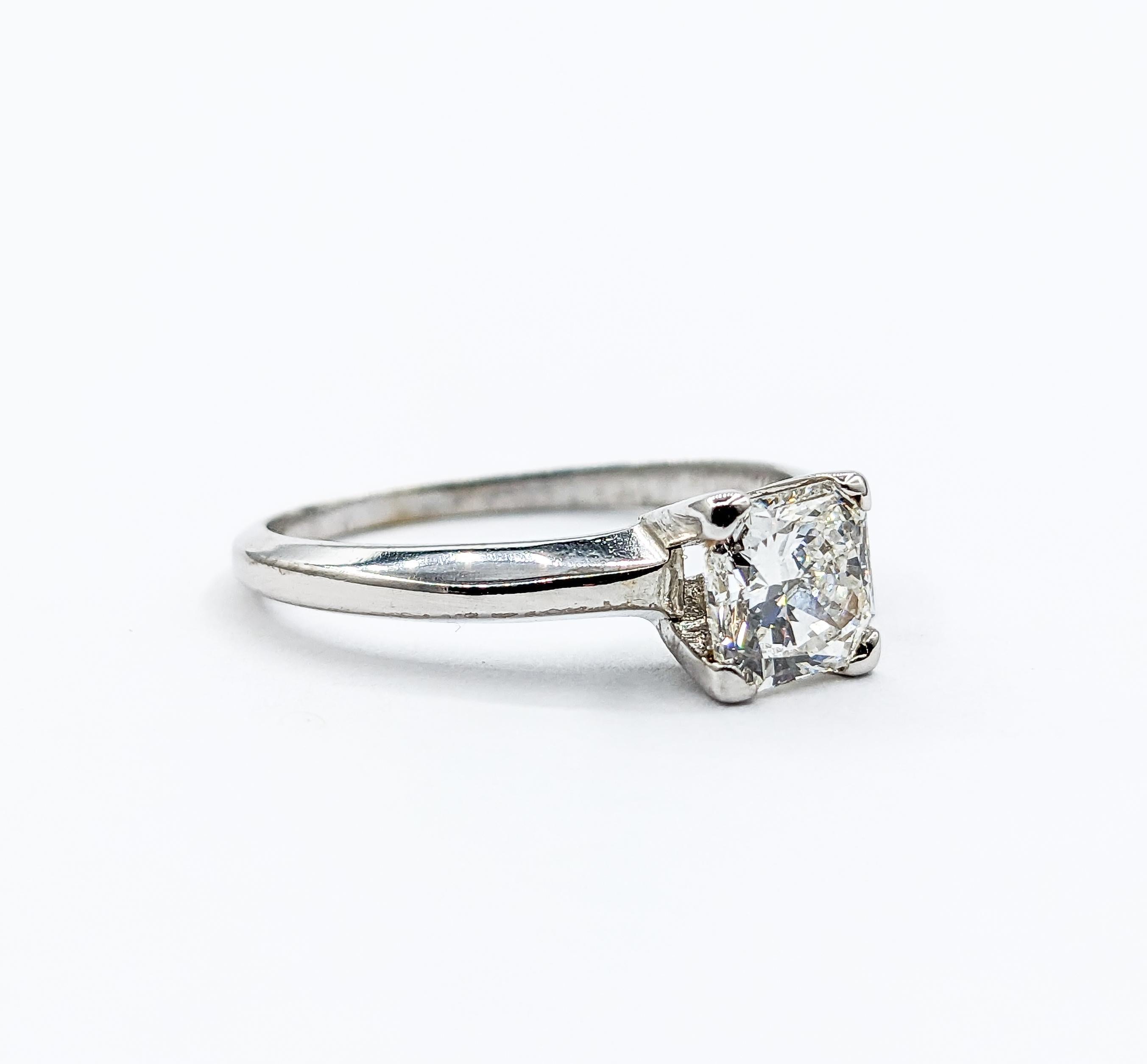 1.05ctw Diamond Ring In White Gold For Sale 4