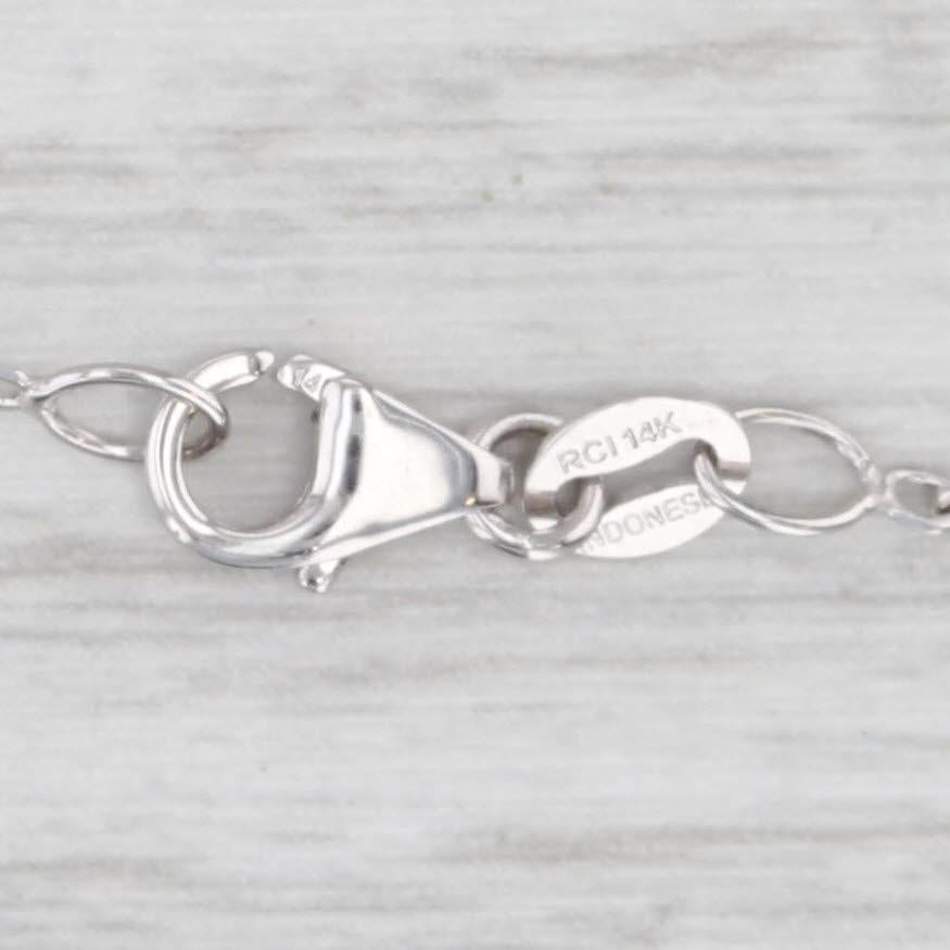 1.05ctw Rubí Diamante Halo Collar Colgante Oro Blanco 14k Cadena Portacable Ajustable Corte redondo en venta