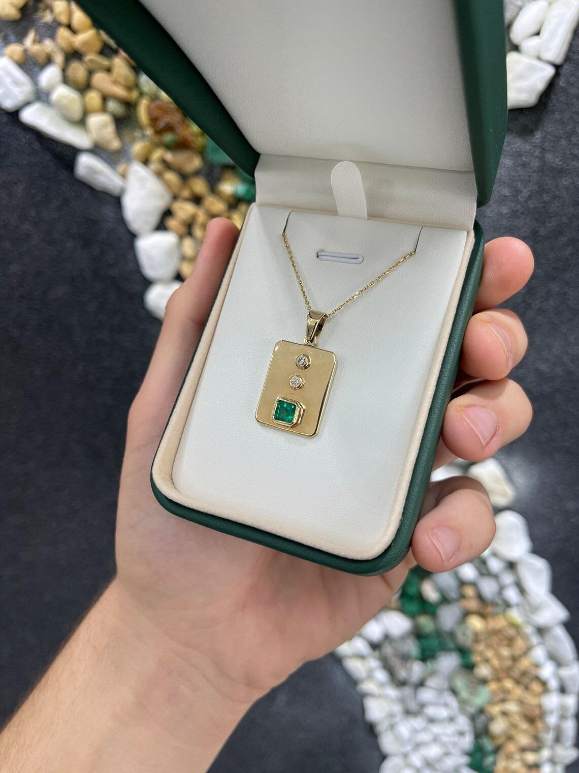 havana tiny bar diamond necklace