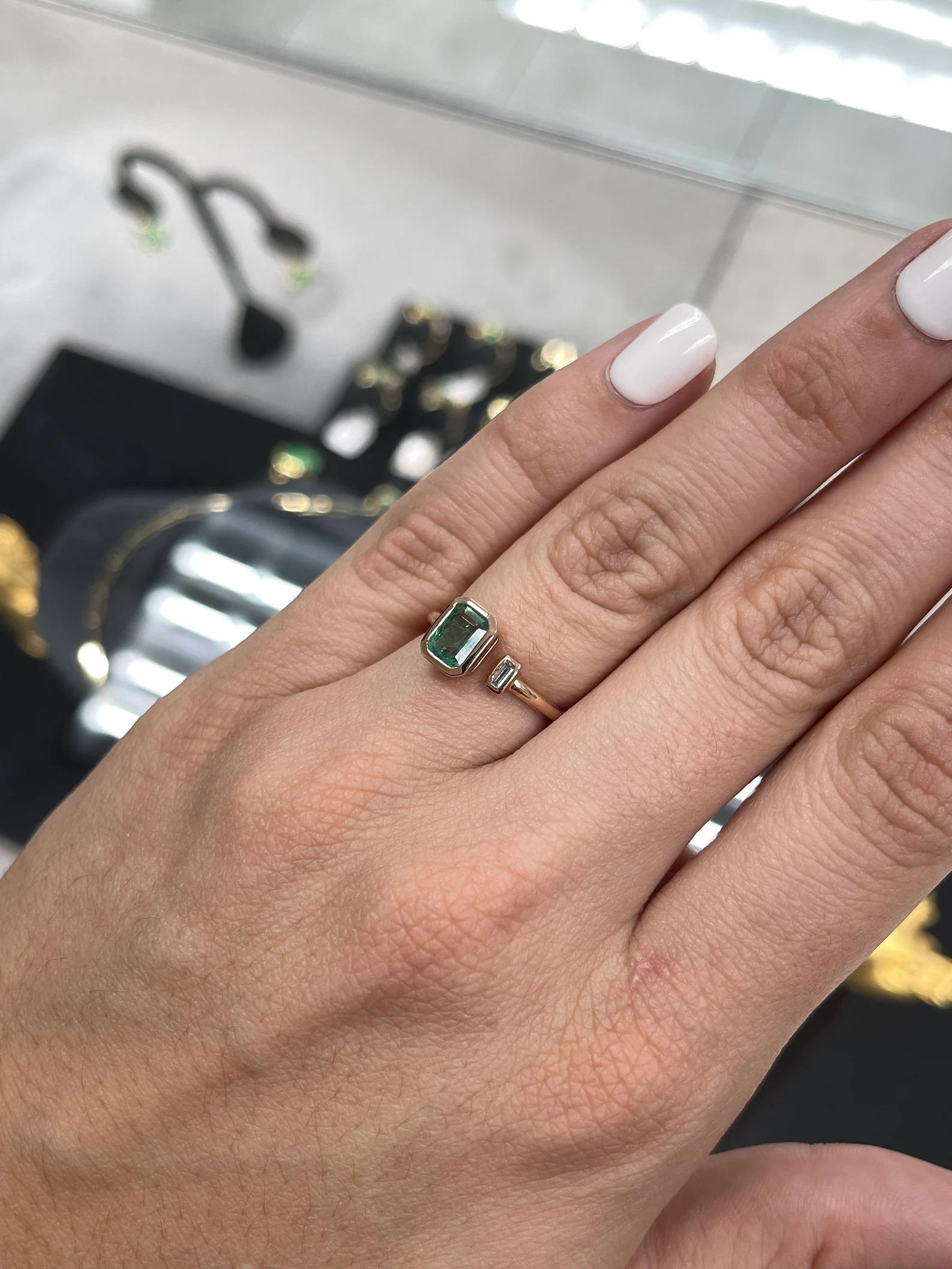 emerald cuff ring
