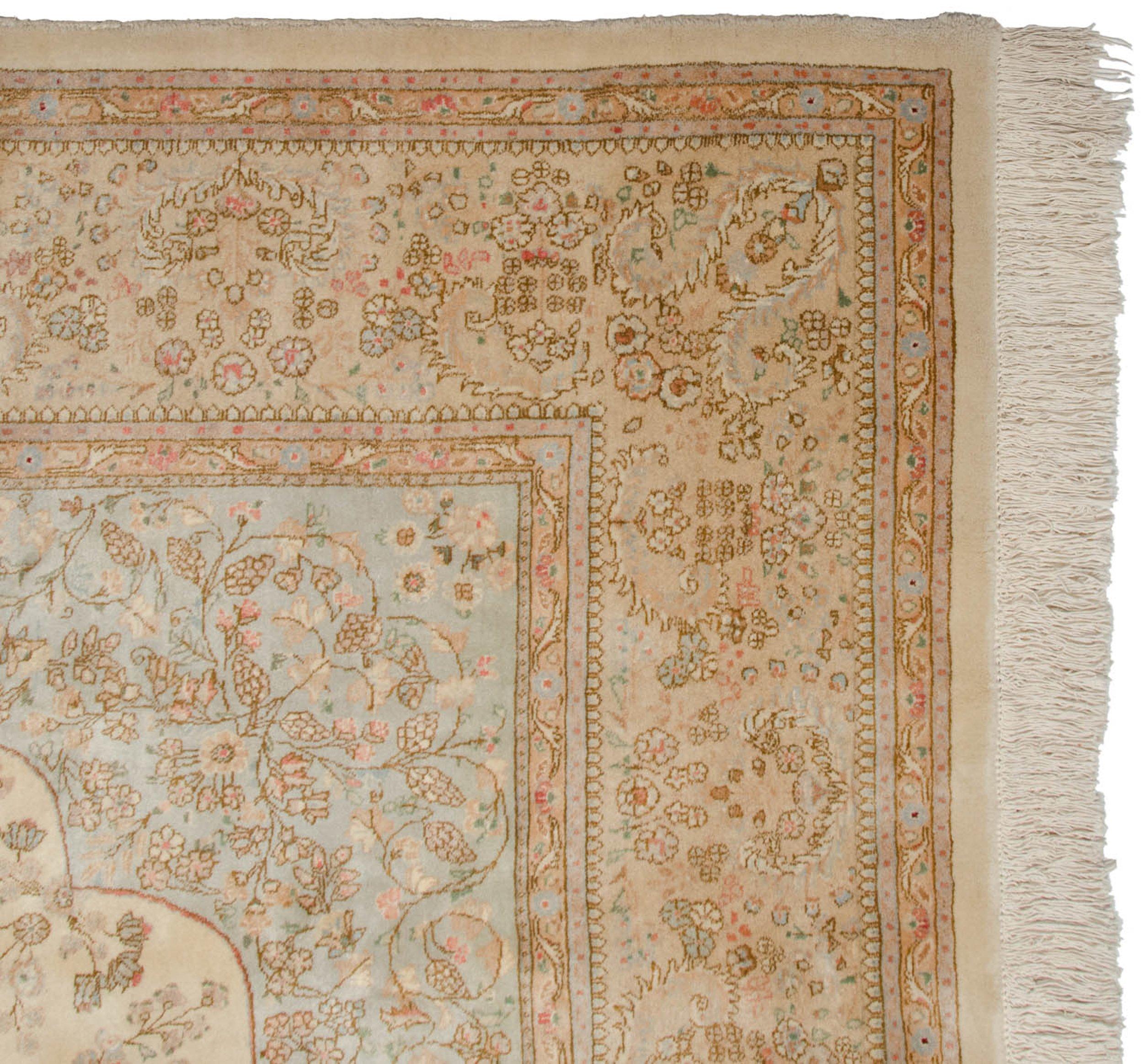 Mid-20th Century Vintage Tabriz Carpet For Sale