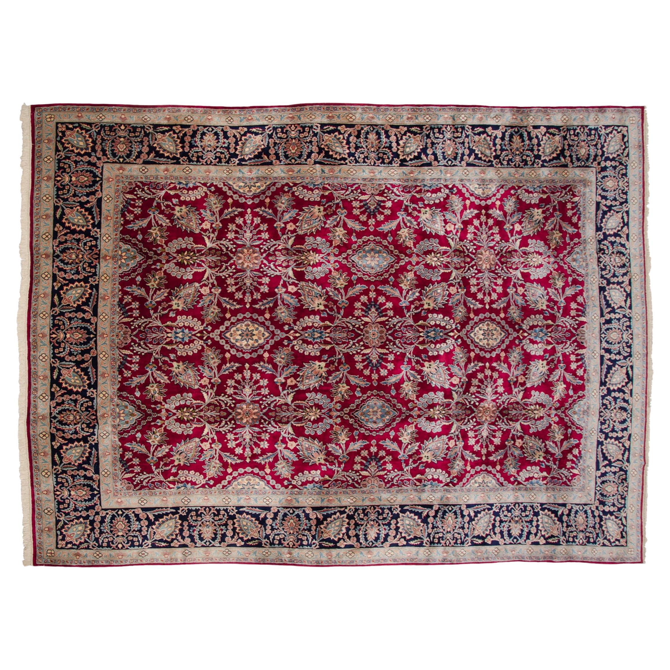 Vintage Kerman Carpet For Sale