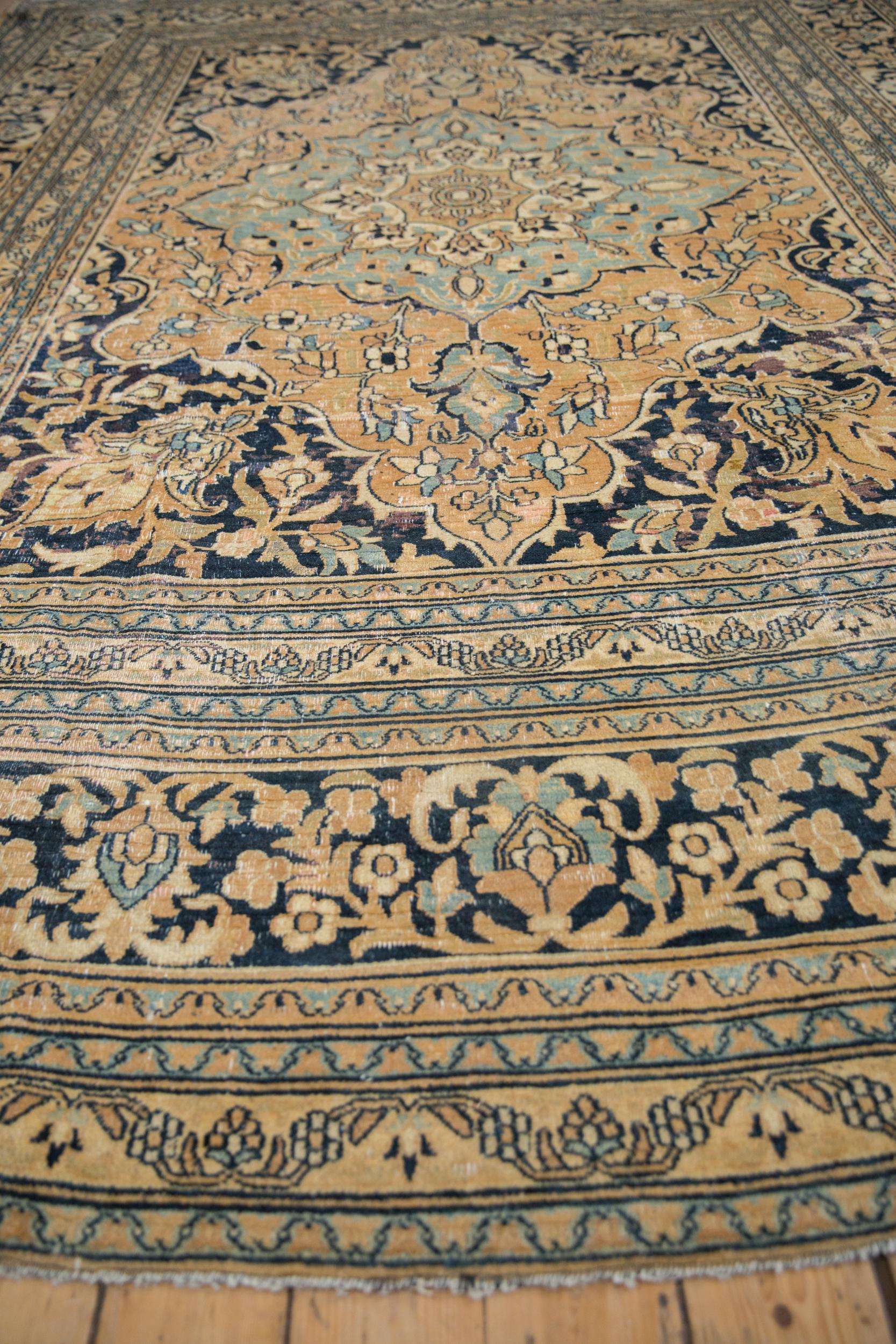Wool Vintage Tea Washed Doroksh Carpet For Sale