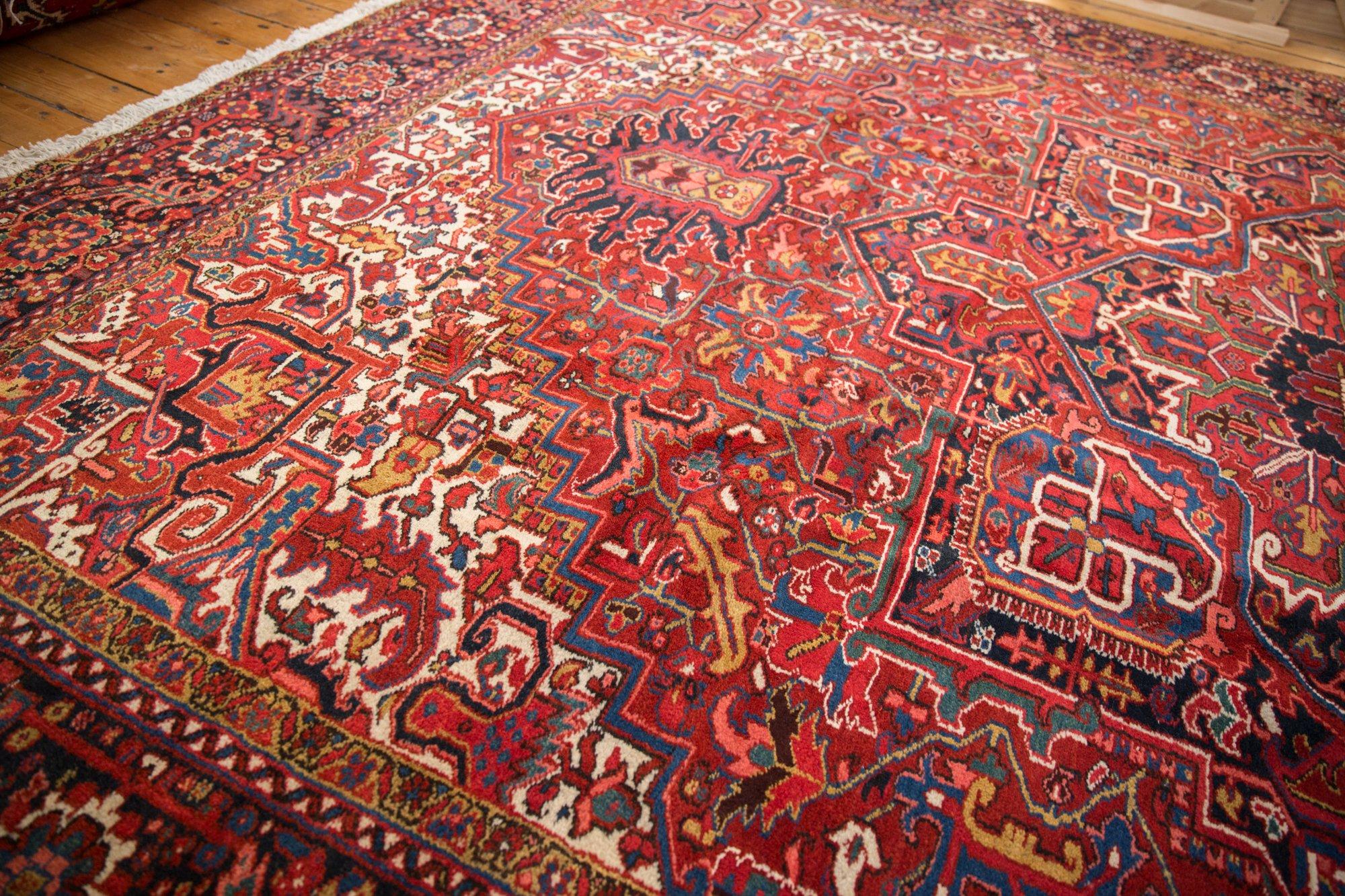 Persian Vintage Heriz Carpet For Sale