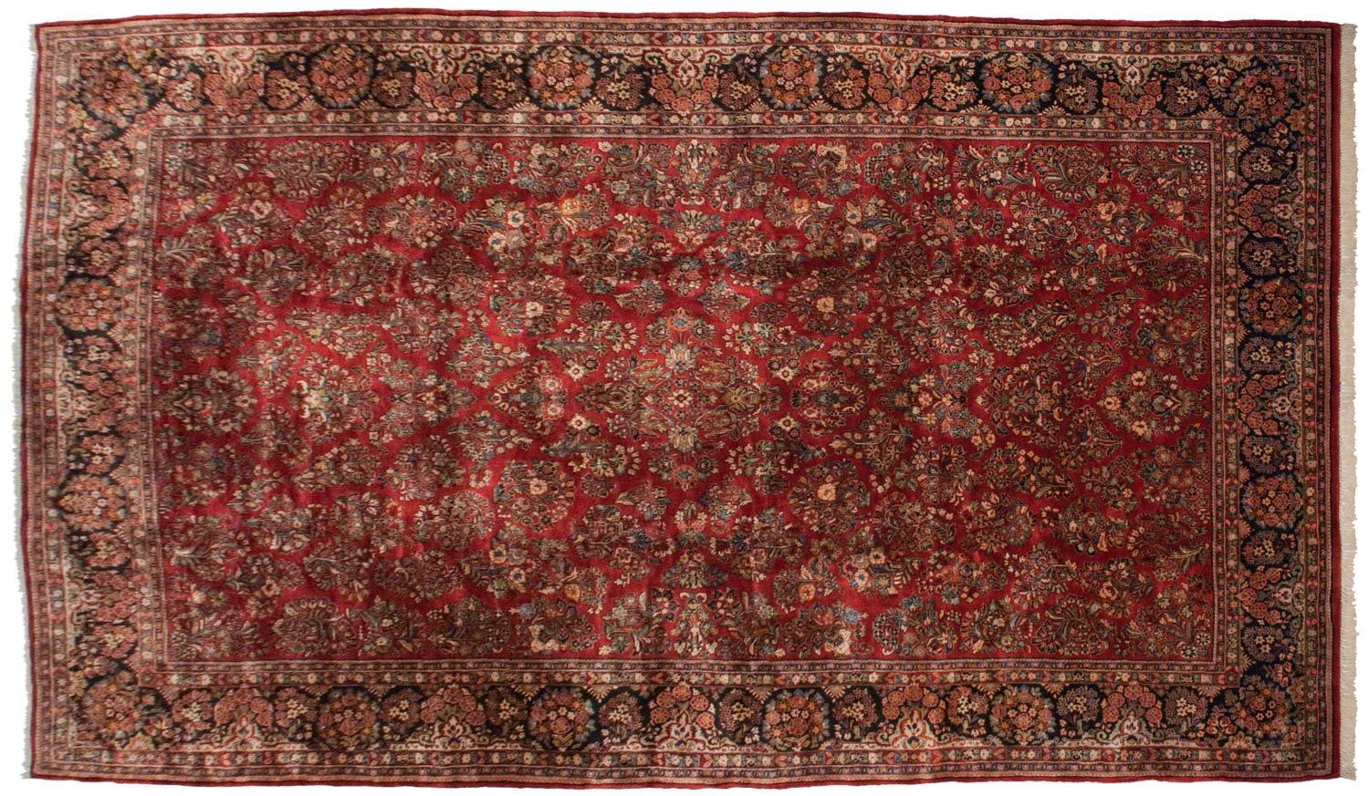 Vintage American Sarouk Carpet For Sale 1