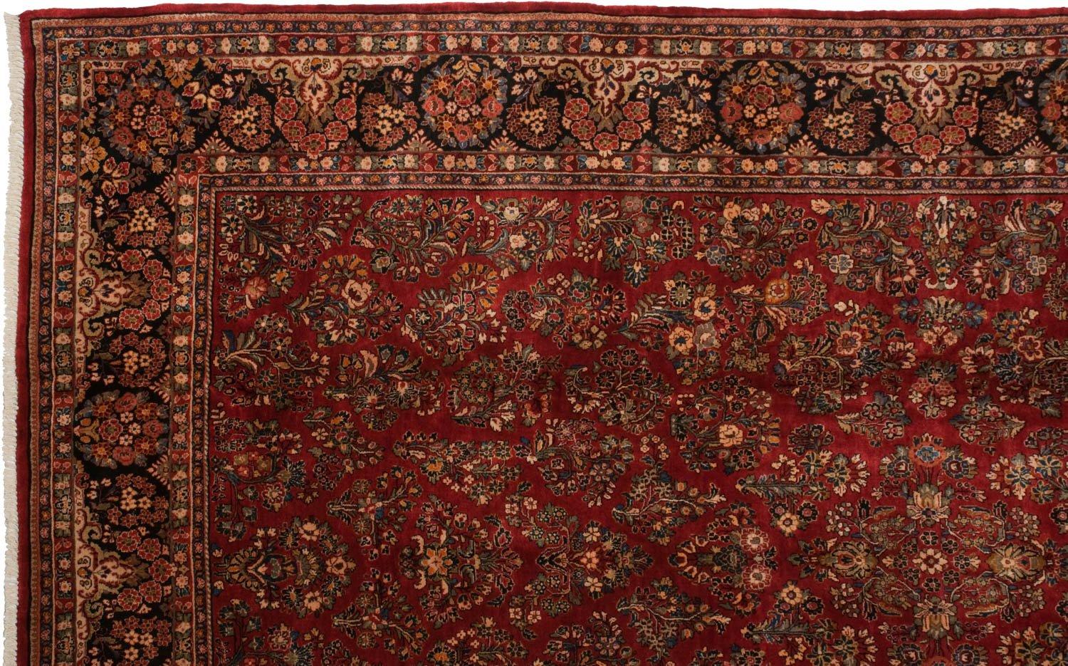 Persian Vintage American Sarouk Carpet For Sale