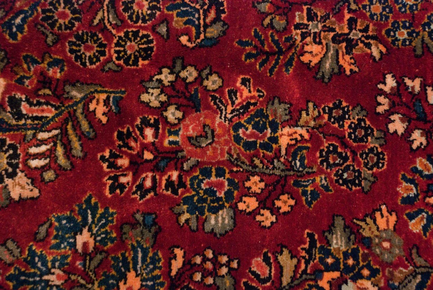 Wool Vintage American Sarouk Carpet For Sale