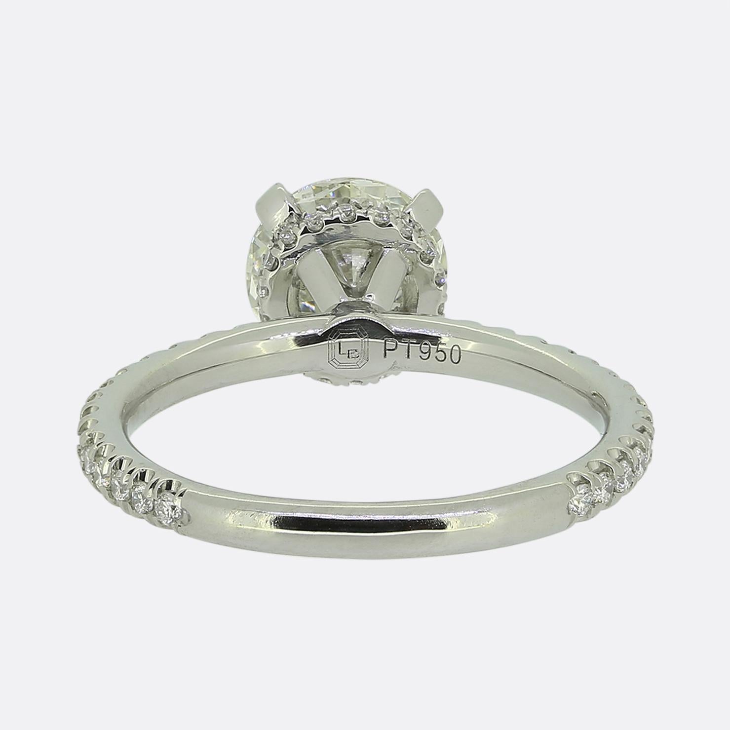 Anello di fidanzamento con diamante da 1,06 carati In condizioni ottime in vendita a London, GB