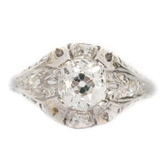 1.06 Carat Diamond Platinum Engagement Ring