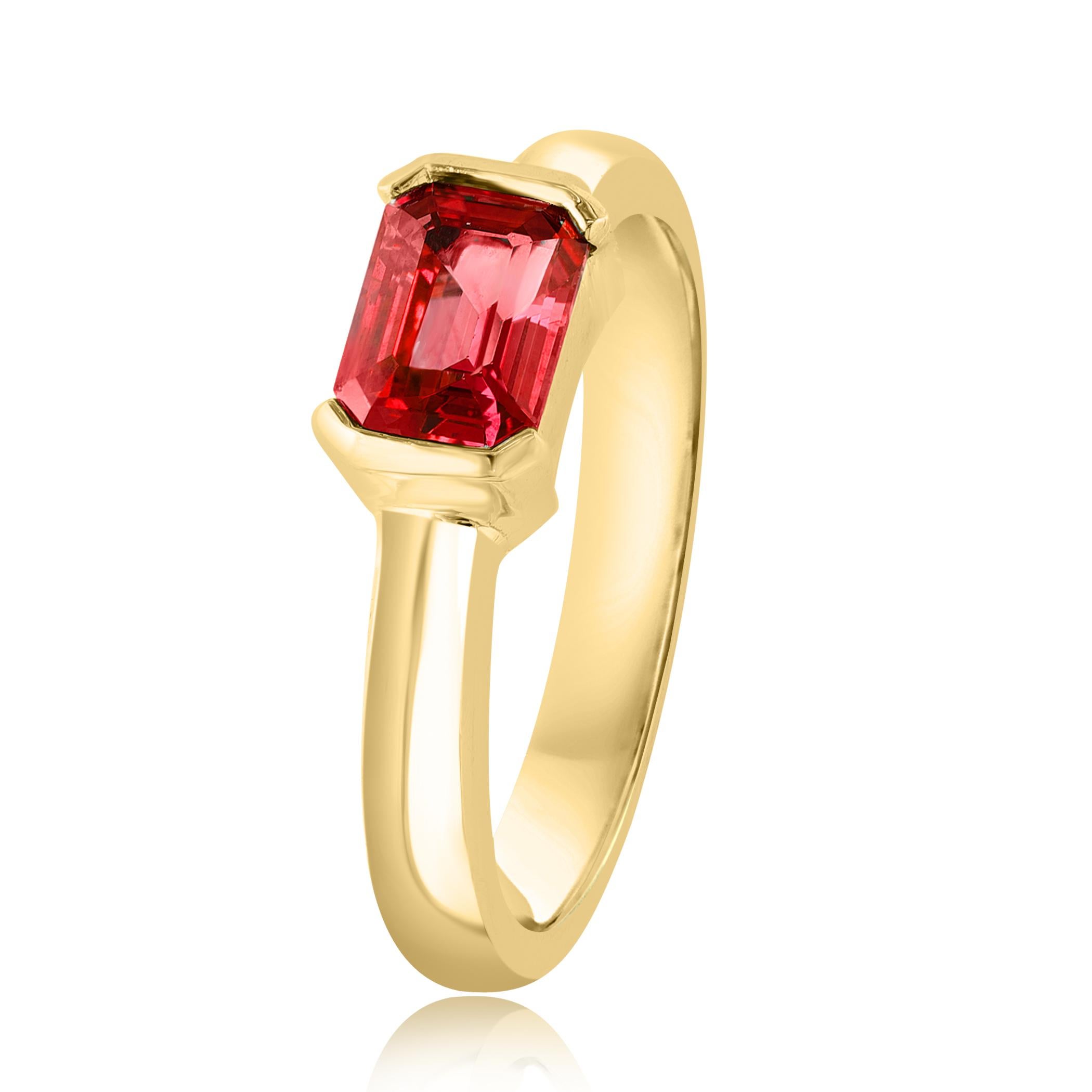 ruby band ring gold